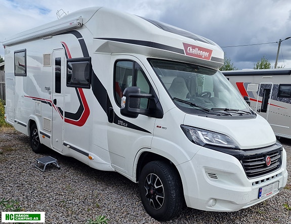 Challenger 378XL PROFIL MAGEO Fiat 150 HK 2,3L queen bed med Litium batteri, solcelle og sykkelstativ