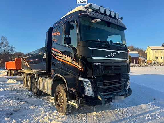 Volvo FH540 Tridem Tippbil. Forberedt for Brøytefeste. SE VIDEO