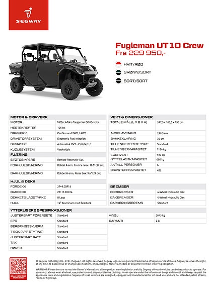 Segway Fugleman UT10 CREW 2 of 2