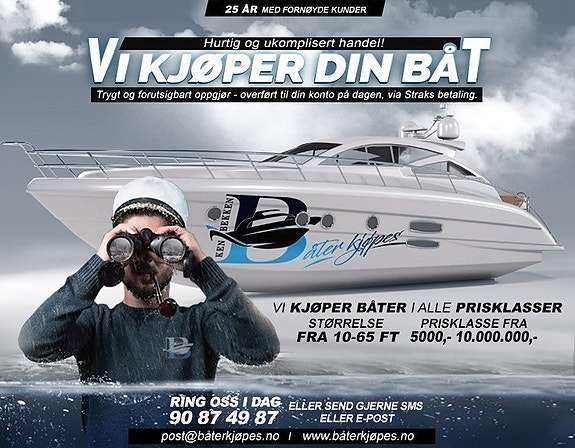 SELGE BÅTEN DIN I DAG?  VI TILBYR OPPGJØR OG HENTING I DAG