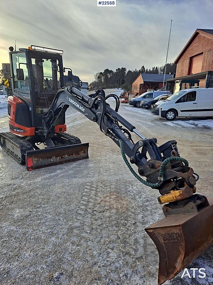 Euromach ES25ZT Minigraver m/ tilt og 2 skuffer