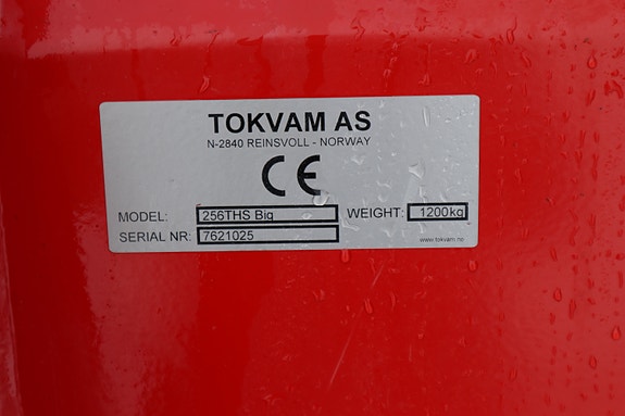 Tokvam 256 THS BIG 2021, kr 155 000,-