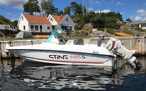 Sting 485S m/Evinrude E-Tec 50