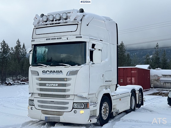 Scania R580 6x2 Trekkvogn - Hydraulikk – Euro 6 m/ 2008 Kel-berg Asfaltsemi. SE VIDEO