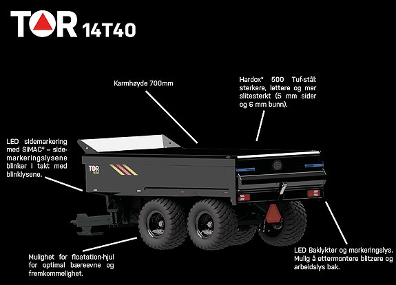 Bunnsolide TOR-tilhengere fra Trailer Systems 2026, kr 400 000,-