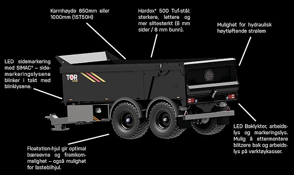 Bunnsolide TOR-tilhengere fra Trailer Systems 2026, kr 400 000,-