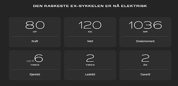 Stark Stark VARG EX // NYHET // 80HK! // Lett MC // 4 of 4