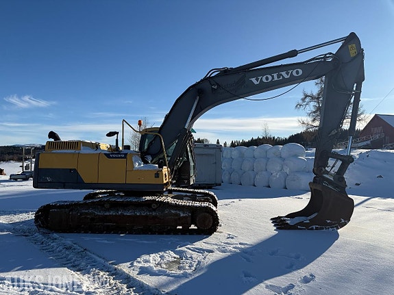 Volvo EC250DL Gravemaskin 11 428 timer m/ tiltrotator og sentralsmøring 4 of 5