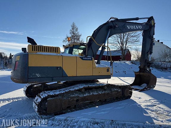 Volvo EC250DL Gravemaskin 11 428 timer m/ tiltrotator og sentralsmøring 5 of 5
