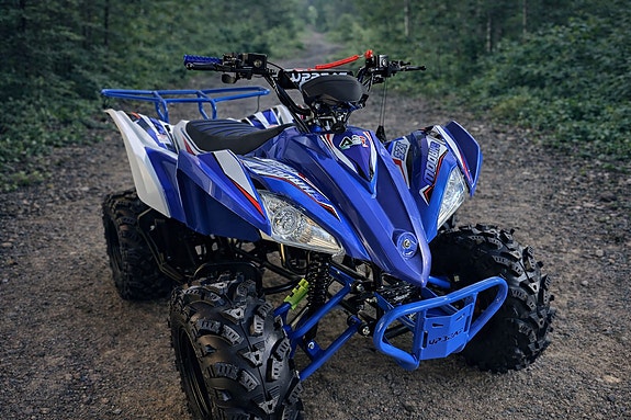 4W-Moto Poseidon 2 - NY stor, solid og velustyrt 125cc (3+1) for barn/ungdom m/hengerfeste