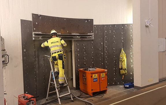 sikringsarbeider i kraftverk