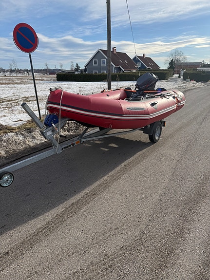 Zodiac MK2C Futura med Yamaha f9,9 Sport og henger medfølger