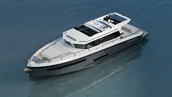 - NYHET - DELTA Powerboats 48 ADVENTURE  - 3 Kabiner - CARBON - TAXI båt 4 of 5