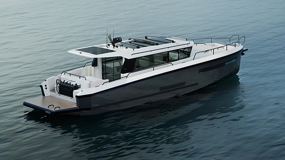 - NYHET - DELTA Powerboats 48 ADVENTURE  - 3 Kabiner - CARBON - TAXI båt 2 of 5