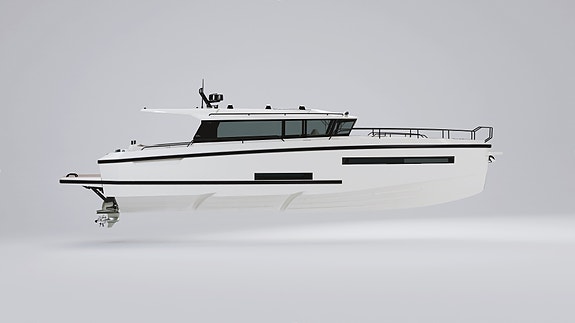 - NYHET - DELTA Powerboats 48 ADVENTURE  - 3 Kabiner - CARBON - TAXI båt 7 of 30