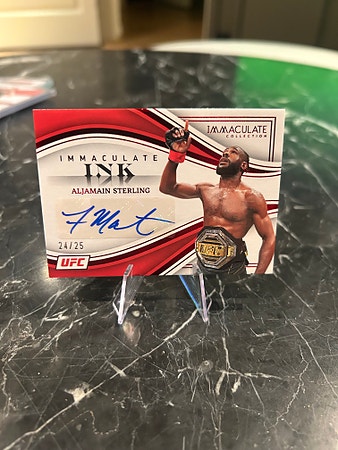 2023 Panini Immaculate Ink UFC ALJAMAIN STERLING samlekort med autograf 24/25