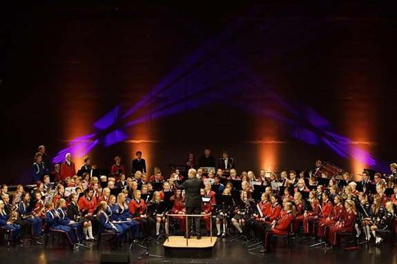 Festkonsert i samarbeid med andre korps