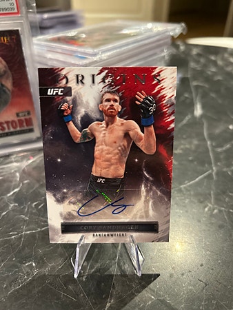 2023 Panini UFC Origins CORY SANDHAGEN samlekort med autograf