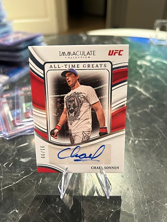 Panini Immaculate Collection UFC All-Time Greats Chael Sonnen autograf 91/99