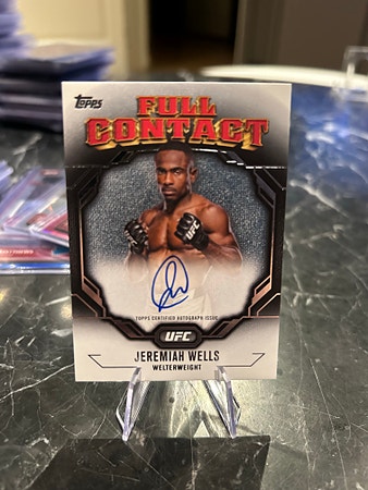 2024 Topps Full Contact Jeremiah Wells UFC autograf