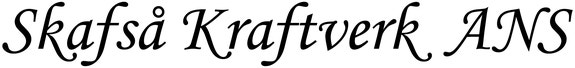 Skafså Kraftverk ANS logo