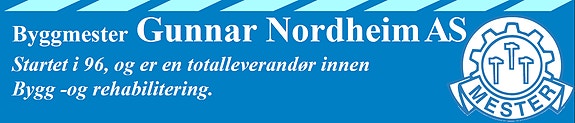 Byggmester Gunnar Nordheim AS. logo