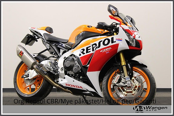 Honda CBR1000RA Org Repsol CBR/Mye påkostet/Hel og pen/Garanti