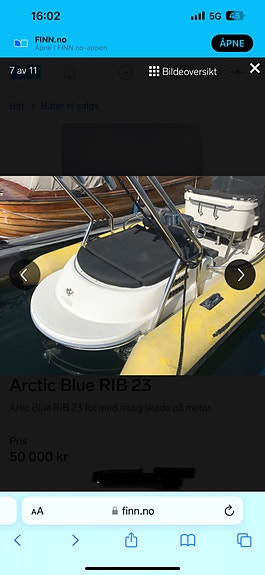 Arctic blue 23 Rib rep. Objekt 19 of 21