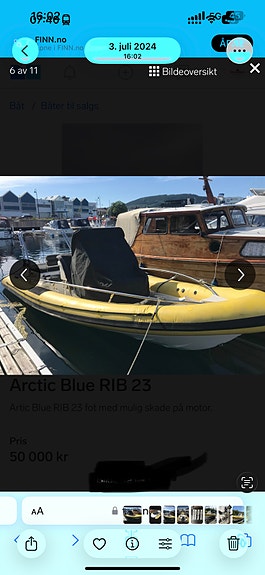 Arctic blue 23 Rib rep. Objekt 18 of 21