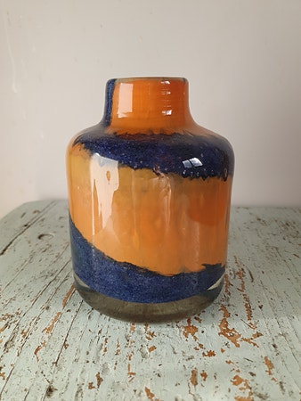 Vintage fat lava vase