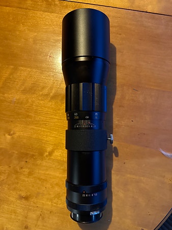 Telelinse: Vintage objektiv 1:6,3 400mm