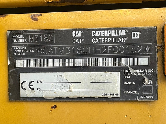 Cat M318C 15 of 15