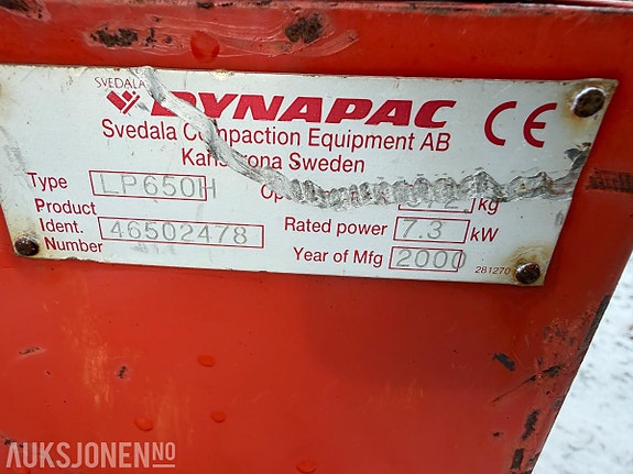 Dynapac LP650H Stangvals 5 of 5