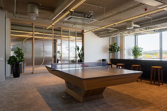 Mandatory start-up ping-pong table