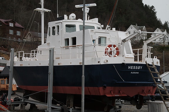 Tidligere losbåt- bygd på verftet Fjellstrand Aluminium Yachts