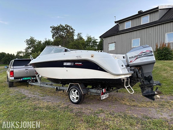 19 fot Askeladden 585 Explorer med Mariner 135HK, registrert tilhenger 4 of 5