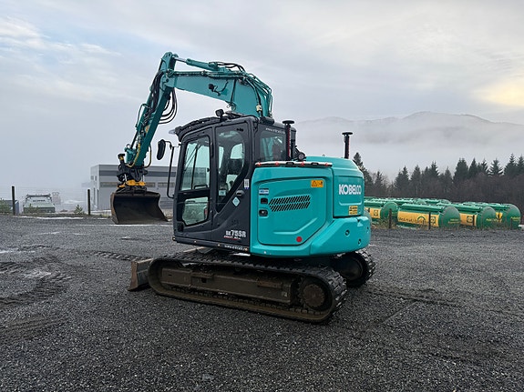 Kobelco UTLEIE - SK 75 SR-7 med GPS 3D MASKINSTYRING!