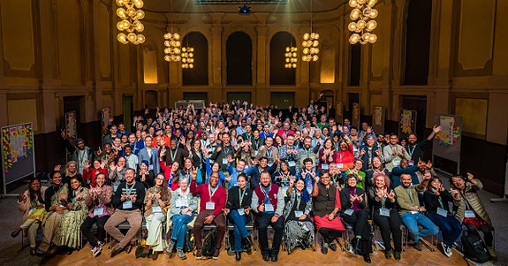 Vi er del av den internasjonale Wikimedia-bevegelsen. Foto: Jason Krüger for Wikimedia Deutschland, CC BY-SA 4.0.