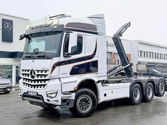 Mercedes-Benz Arocs 3253L Tridemkrok 8X4 24T Joab 575 fjernstyrt Krok, 10T foraksel, se video, lav km