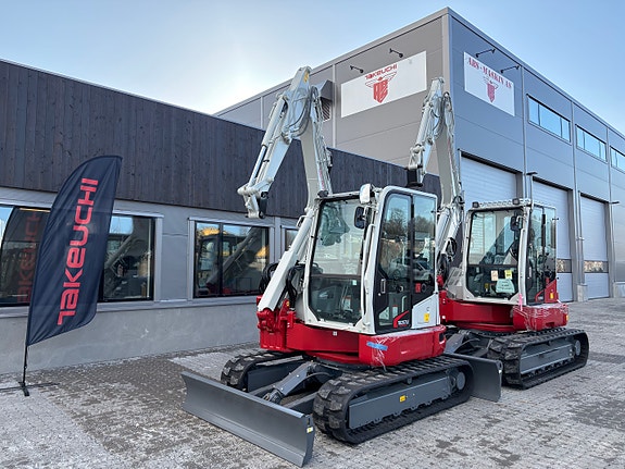 Takeuchi TB280FR / TB257FR, Kampanje tilbud, kun 1.99 fastrente på leasing, 4 år/4000t garanti