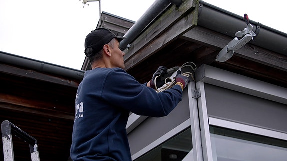 Montering av solskjerming