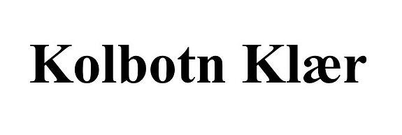 Kolbotn Klær AS logo