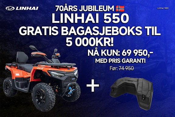 Linhai Landforce 550L m/ABS bremser/ 90km/t , servo , 4x4 , Ledlys ,varmeholker, krok winsj