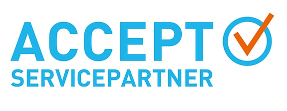 ACCEPT SERVICE PARTNER AS logo