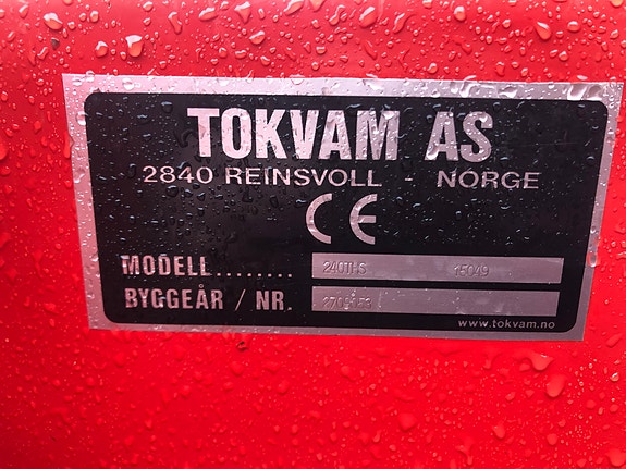 Lite brukt Tokvam 240 THS, kr 75 000,-