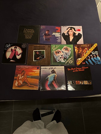 Diverse artister LP-plater samling