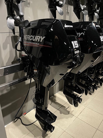 Mercury F 15 (20) ELH EFI // el. start // styrekult - BAKKENPRIS  - Re-power 3 of 3
