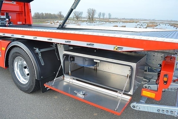 Volvo FL 320 hk 16 t facelift rød med De Groot 3 laster. Bilen er leveringsklar! 30 of 30