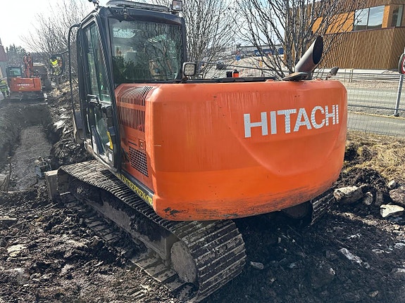 Hitachi ZX130-5B gravemaskin, ENGCON TILTROTATOR, boretårn, 3 skuffer 4 of 5