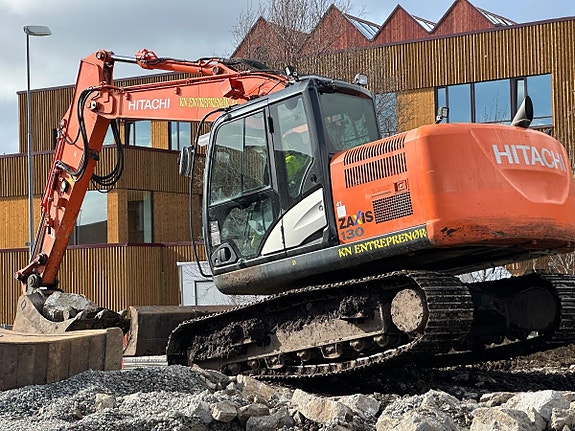 Hitachi ZX130-5B gravemaskin, ENGCON TILTROTATOR, boretårn, 3 skuffer 2 of 5